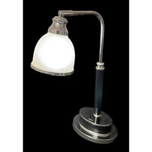 Hampton Bay Desk LAMP Black/Silver/White 20"H Home Decor Lighting TESTED & WORKS